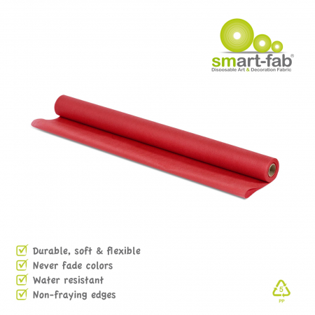 Hartie si carton - Rolă de hârtie textilă vișinie - 0.61 m × 5.5 m