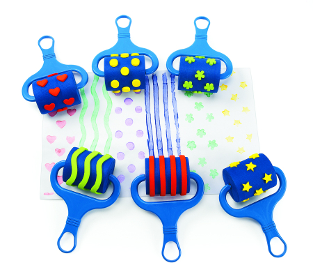 Instrumente si accesorii pentru pictura - Role pentru pictat cu diverse forme - 6 buc