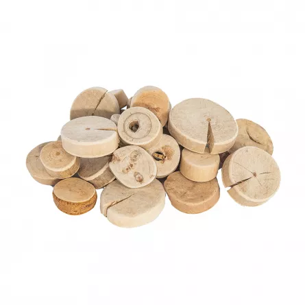 Accesorii decorative - Rondele mari din lemn - 1 kg - 160 buc