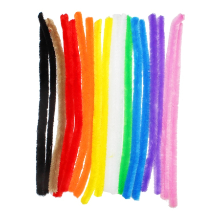 Sarma plusata - Sârmă plușată - 18 bucăți (1,5 x 30 cm)