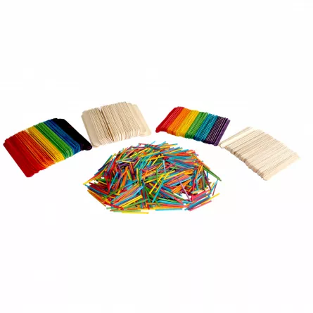 Accesorii decorative - Set 1200 betisoare din lemn pentru craft