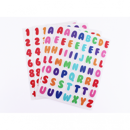 Seturi de creatie - Set 206 de stickere refolosibile - Litere si cifre magice