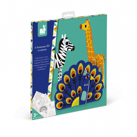 Set 6 animale 3D din spuma de colorat si asamblat [2]