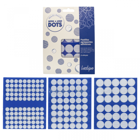 Lipici si adezivi - Set buline autoadezive din velcro - 84 de perechi