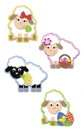 Art&Craft - Set creativ - 24 de oite 3D din carton, 6,5 x 9,5 cm