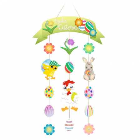 Art&Craft - Set creativ cu decoratiuni de agatat  De Paste, 52 cm
