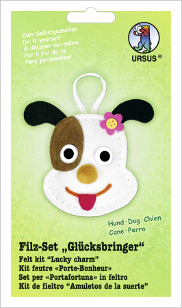 Seturi de creatie - Set creativ prin coasere - Catelus din fetru, 12 cm