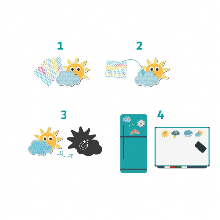 Set de 10 magneți cu diamante - Vremea [2]