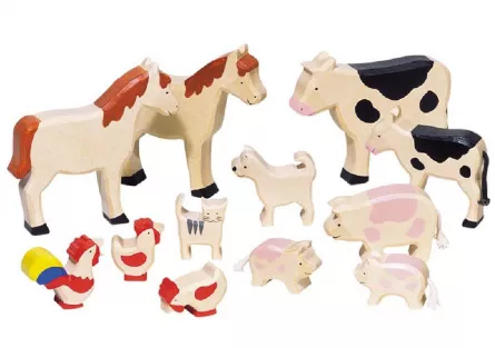 Figurine - Set de 12 animale de la ferma