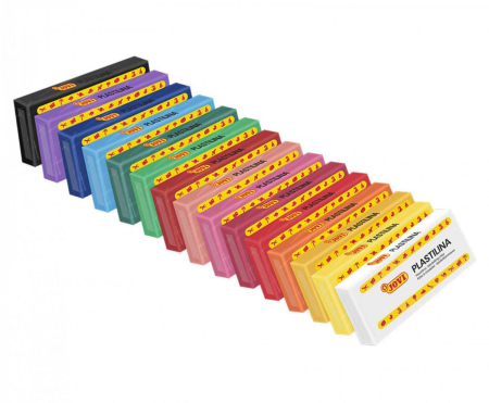 Modelaj - Set de 15 batoane de plastilină colorată
