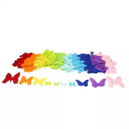 Set de 150 de fluturi colorați din fetru autoadeziv - între 2,5 - 7 cm [1]