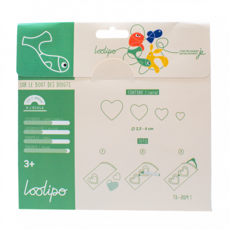 Set de 150 de inimi colorate din fetru autoadeziv - intre 2,5 - 7 cm [3]