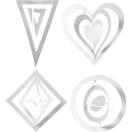 Suport pentru decor - Set de 16 decoratiuni de agatat