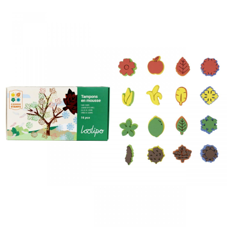 Art&Craft - Set de 16 ștampile uriașe - Cele 4 anotimpuri