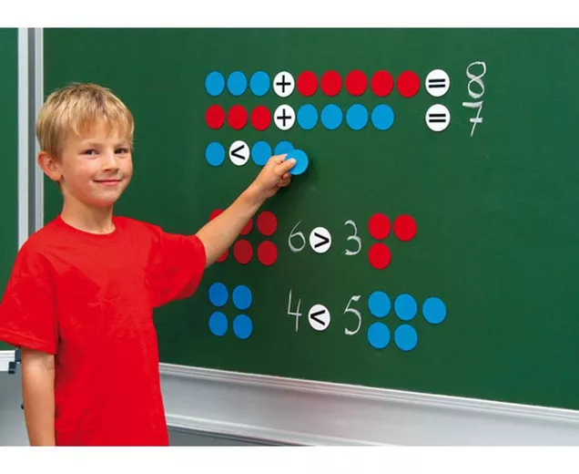 Set de 20 de jetoane magnetice colorate pentru activități matematice [1]