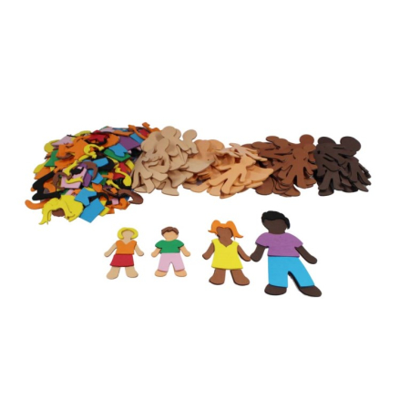 Art&Craft - Set de 237 de forme din spumă - Familii