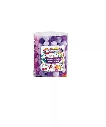 Pom-Pom - Set de 250 de accesorii pom-pom - Nuante de mov