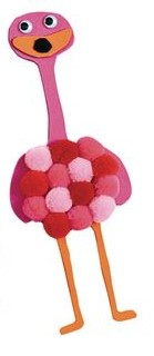 Set de 250 de accesorii pom-pom - Nuanțe de roșu [1]