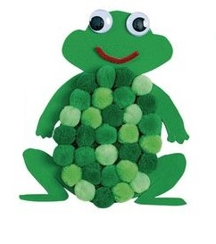 Set de 250 de accesorii pom-pom - Nuante de verde [2]