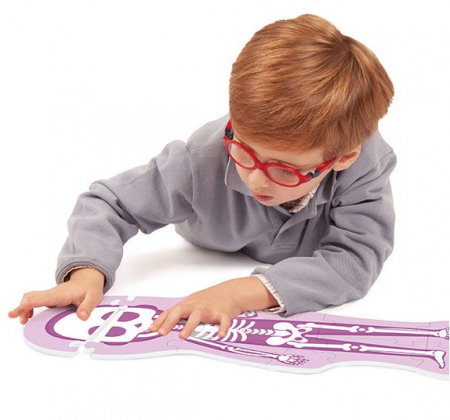 Set de 3 puzzle-uri cu doua fete - Corpul uman [1]