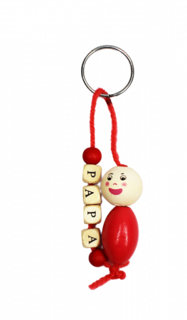 Set de 30 de margele din lemn cu fete zambitoare - 2,2 cm [1]