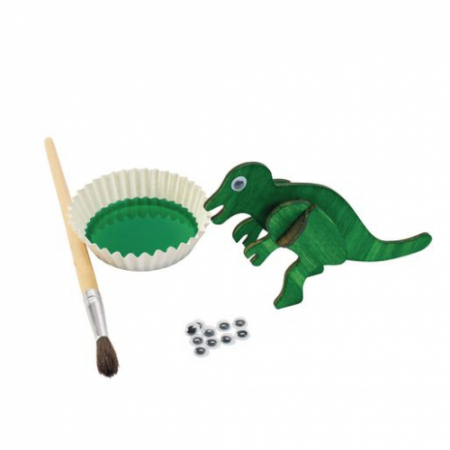 Set de 4 puzzle-uri 3D pentru decorat - Dinozauri [3]