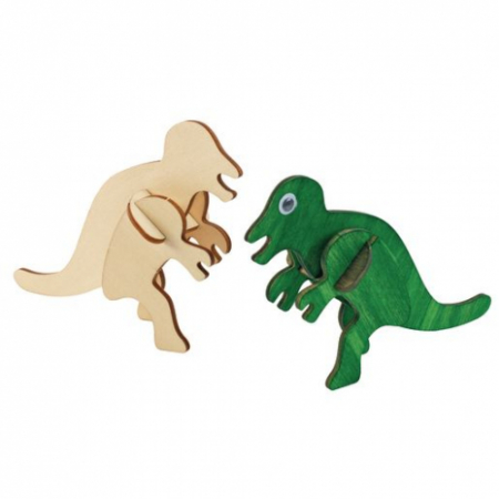 Set de 4 puzzle-uri 3D pentru decorat - Dinozauri [1]