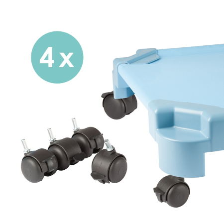 Camera copilului - Set de 4 roți cu frână pentru pat