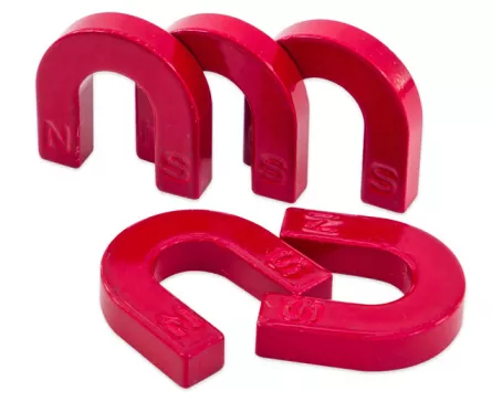 Explorarea mediului inconjurator - Set de 5 magneți în formă de potcoavă, 3 x 3 cm