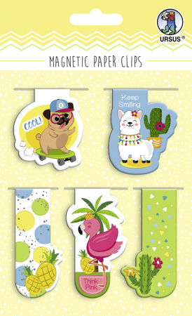 Seturi si jocuri magnetice - Set de 5 semne de carte magnetice - Continuă să zâmbești