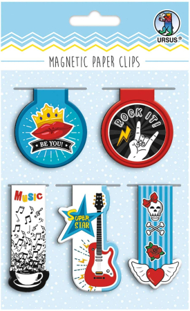 Seturi si jocuri magnetice - Set de 5 semne de carte magnetice - Rockstar