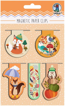 Seturi de creatie - Set de 5 semne de carte magnetice - Toamna