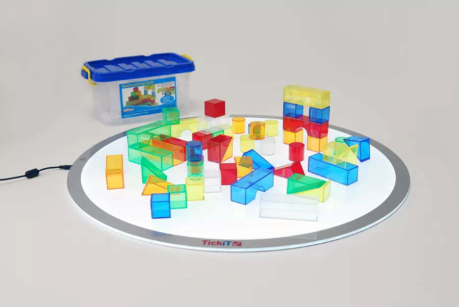 Set de 50 de corpuri geometrice translucide [3]