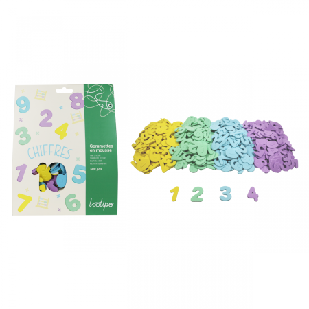 Art&Craft - Set de 520 de stickere colorate - Cifre