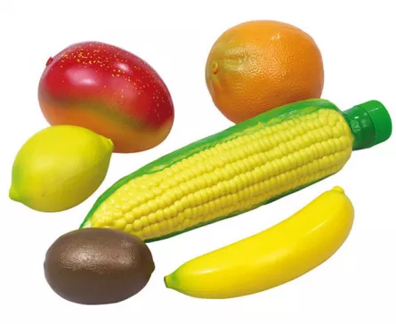 Jucarii si instrumente muzicale - Set de 6 instrumente muzicale în formă de fructe