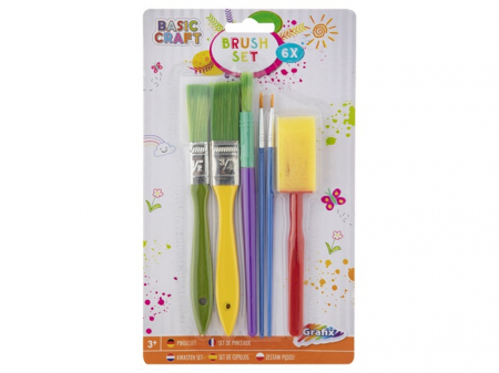 Instrumente si accesorii pentru pictura - Set de 6 pensule pentru pictura