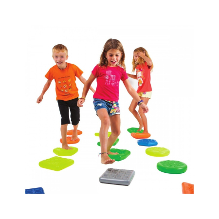 Stimulare tactila - Set de 6 placi senzoriale moi,  In forme geometrice