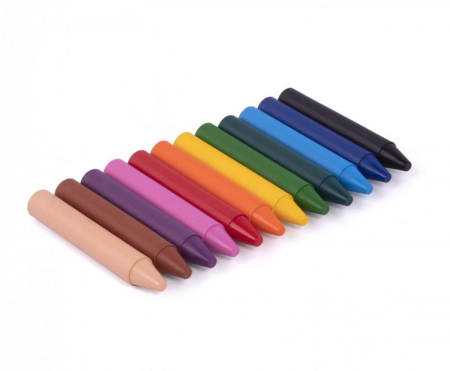 Creioane colorate si carioci - Set de 60 de creioane cerate colorate și ascuțitoare