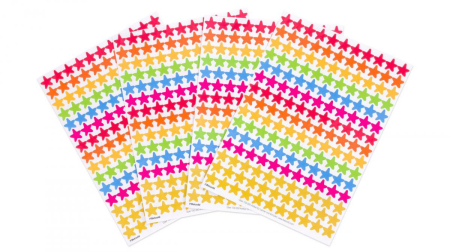 Jocuri si jucarii educative - Set de 660 de stickere pentru recompense - Stele colorate