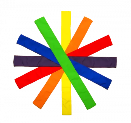 Miscare si coordonare - Set de centuri multicolore pentru activitati sportive