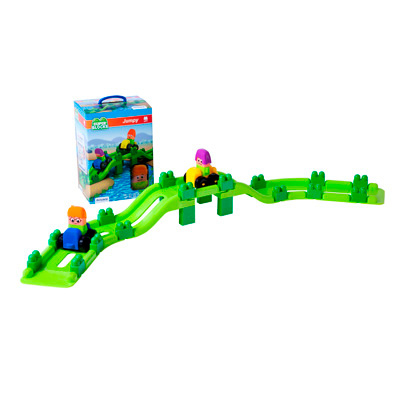 Asamblare si fixare - Set de constructie cu 41 de piese - Circuit Jumpy