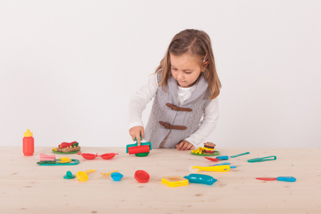 Modelaj - Set de creație cu plastilină - Decorează burgerul