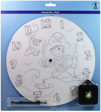 Art&Craft - Set de creație pentru asamblat și decorat  - Ceas cu pirat