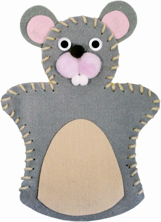 Art&Craft - Set de cusut - Marionetă șoricel din fetru, 20 cm