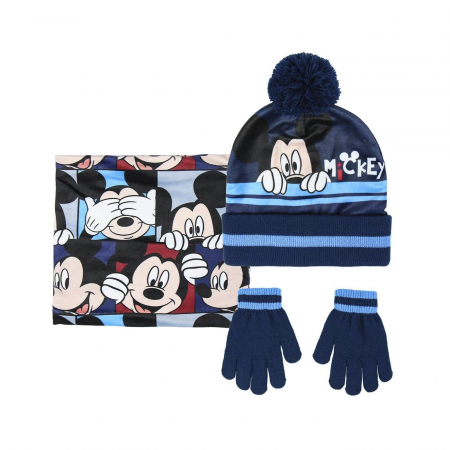 Fashion Kids - Set guler, fes si manusi - Mickey Mouse