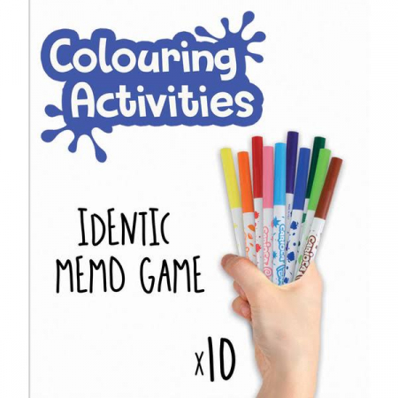 Set Joc de memorie de colorat si 10 carioci - Alimente [1]