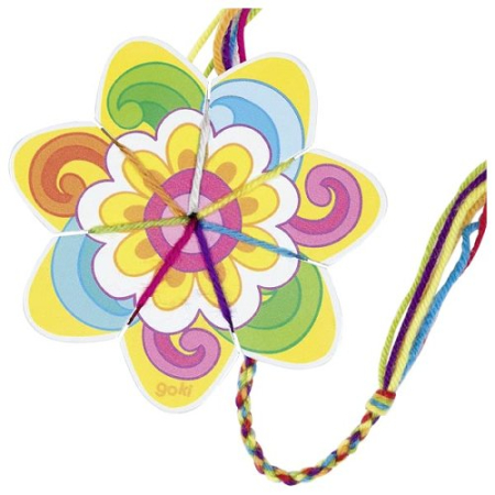 Seturi de creatie - Set pentru tricotat brățări cu 6 fire de lână și cadru în formă de fluture