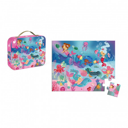 Set Puzzle cu 24 de piese din carton si 1 poster - Sirene [1]