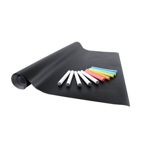Materiale si accesorii pentru scriere - Set tablă de scris autoadezivă și 10 crete, 45 x 200 cm