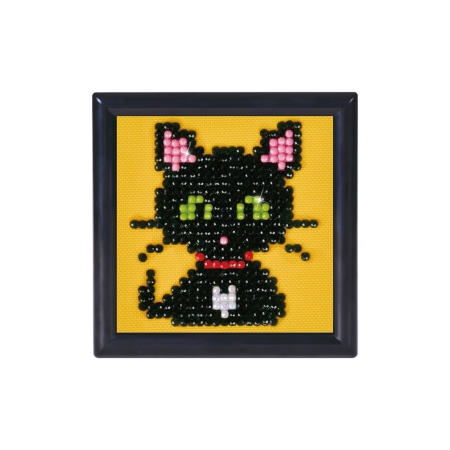 Art&Craft - Set tablou cu diamante și ramă - Pisicuță